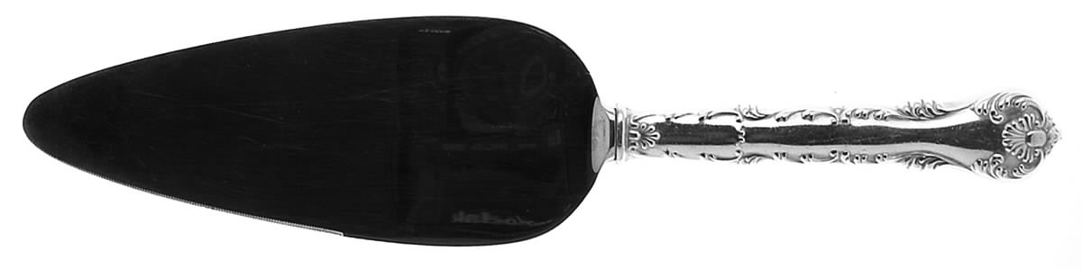 Neapolitan-Kings Court (Sterling, 1895, No Monos) Pie Server with Stainless Blade by Frank Whiting-1