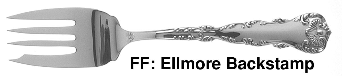 Neapolitan-Kings Court (Sterling, 1895, No Monos) Individual Solid Fish Fork by Frank Whiting-1