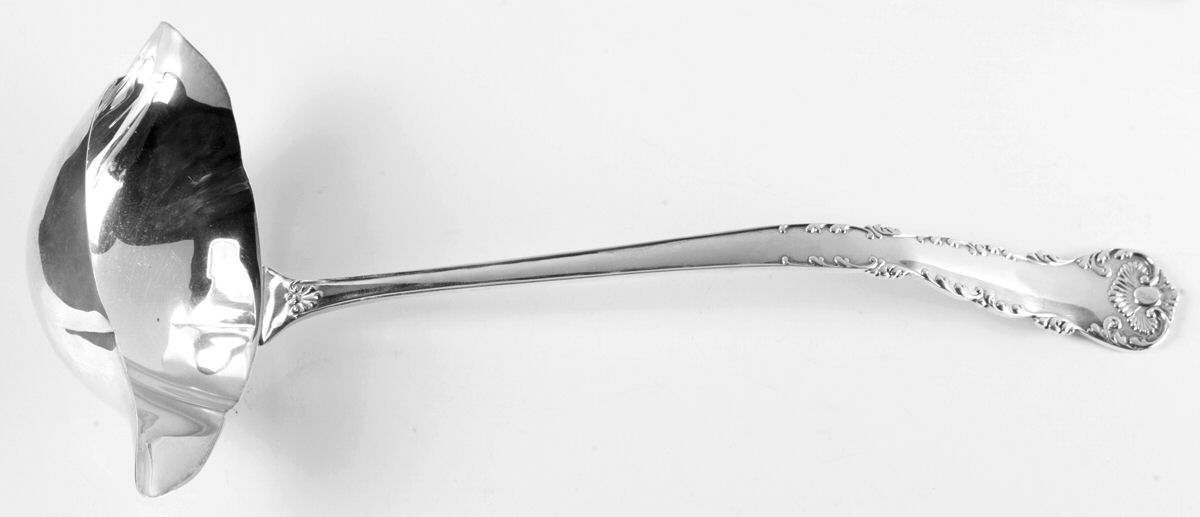 Neapolitan-Kings Court (Sterling, 1895, No Monos) Punch Ladle Solid Piece by Frank Whiting-1