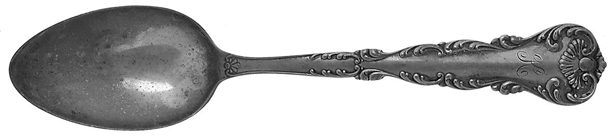 Neapolitan-Kings Court (Sterling, 1895, No Monos) Dessert/Oval Soup Spoon by Frank Whiting-1