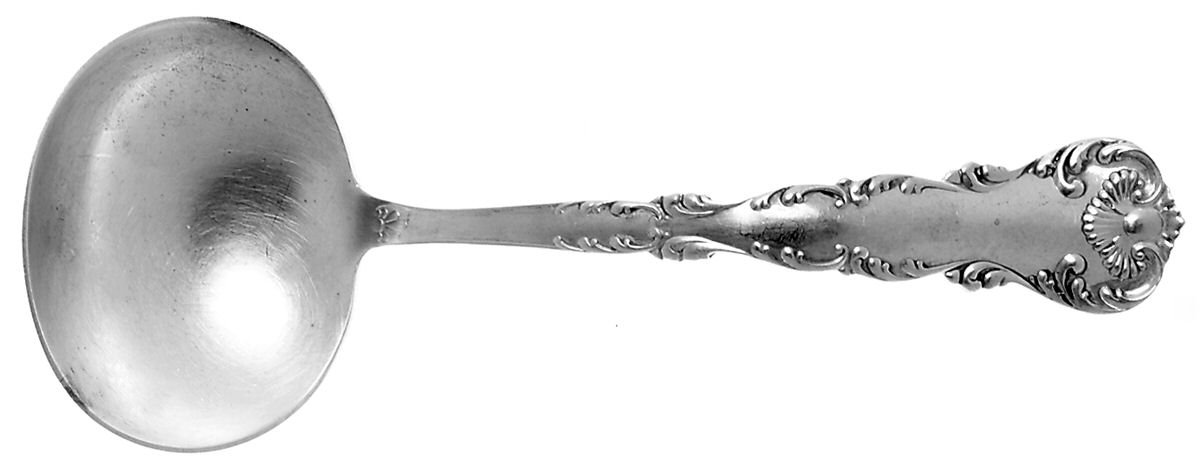 Neapolitan-Kings Court (Sterling, 1895, No Monos) Solid Gravy Ladle by Frank Whiting-1