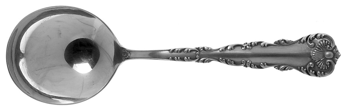 Neapolitan-Kings Court (Sterling, 1895, No Monos) Round Bowl Soup Spoon (Bouillon) by Frank Whiting-1