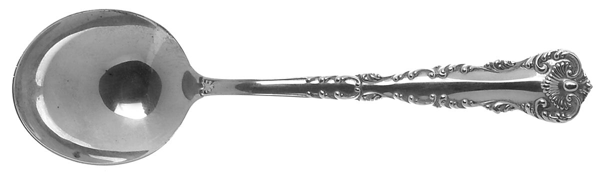 Neapolitan-Kings Court (Sterling, 1895, No Monos) Round Bowl Soup Spoon (Cream Soup) by Frank Whiting-1