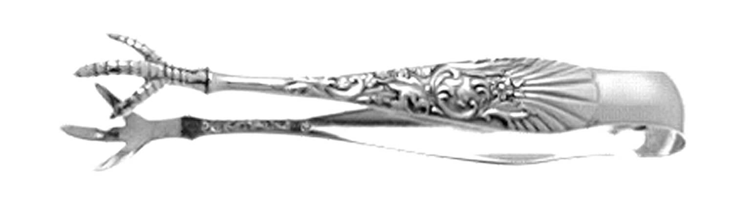 Palm (Sterling, 1887) Small Sugar Tongs by Frank Whiting-1