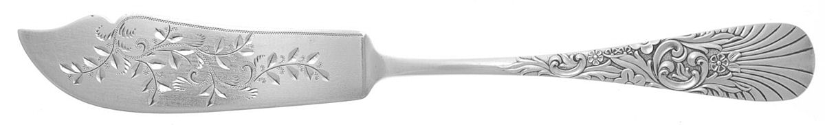 Palm (Sterling, 1887) Flat Handle Bright Cut Master Butter by Frank Whiting-1