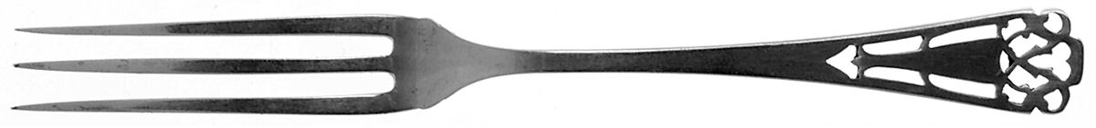 Pierced (Sterling, 1920) Individual Berry Fork by Frank Whiting-1