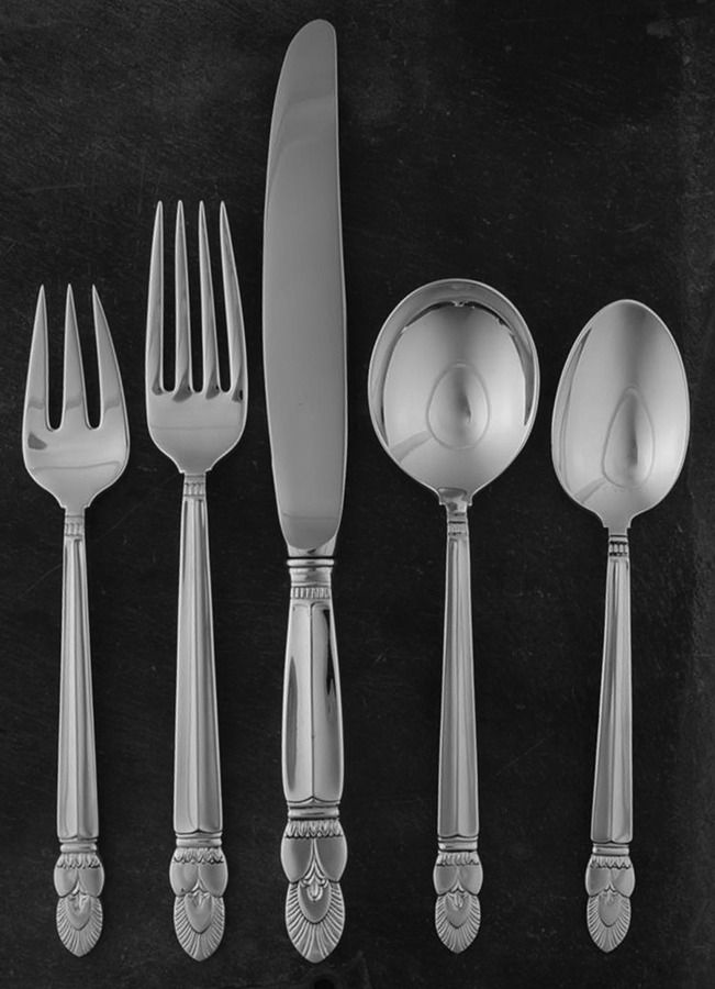 Princess Ingrid (Sterling) 5 Piece Place Size Setting by Frank Whiting-1