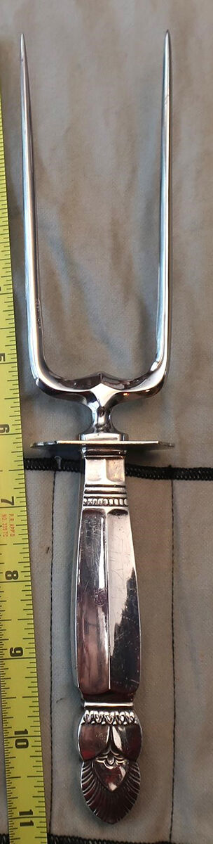 Princess Ingrid (Sterling) Small Joint/Roast Holder Fork by Frank Whiting-1