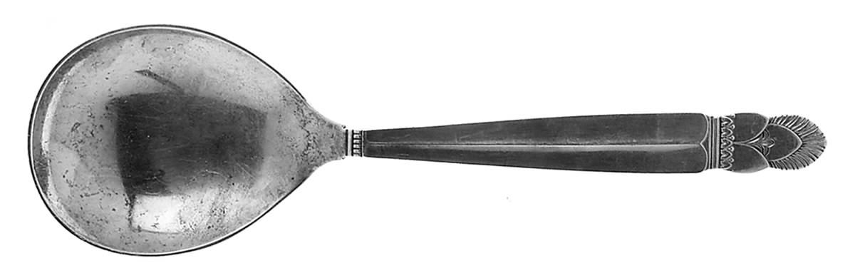 Princess Ingrid (Sterling) Solid Salad Serving Spoon by Frank Whiting-1