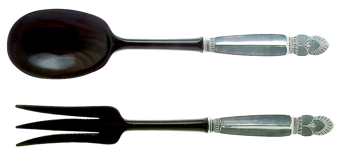 Princess Ingrid (Sterling) Plastic Bowl 2-Piece Salad Set by Frank Whiting-1