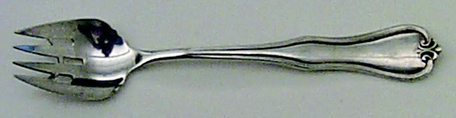 Puritan (Sterling, 1905) Large Ramekin Fork by Frank Whiting-1