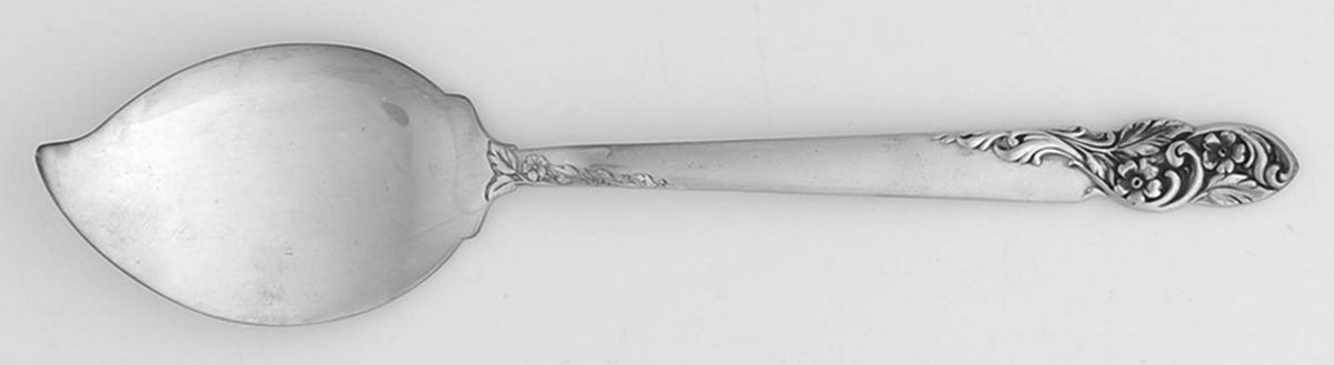 Rose of Sharon (Sterling, 1954) Large Solid Jelly Server by Frank Whiting-1