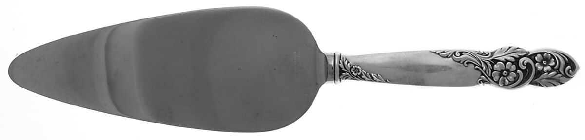 Rose of Sharon (Sterling, 1954) Pie Server with Stainless Blade by Frank Whiting-1