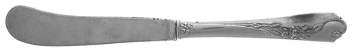 Silver Song (Sterling, 1954) Hollow Handle Paddle Butter Spreader (Solid) by Frank Whiting-1