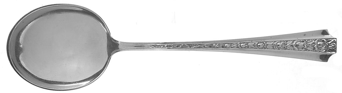 Talisman Rose (Sterling, 1948) Round Bowl Soup Spoon (Cream Soup) by Frank Whiting-1