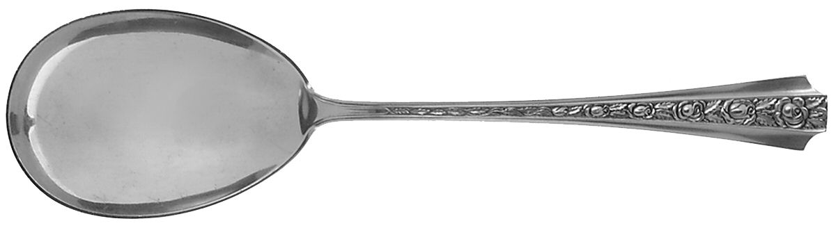 Talisman Rose (Sterling, 1948) Solid Smooth Casserole Spoon by Frank Whiting-1
