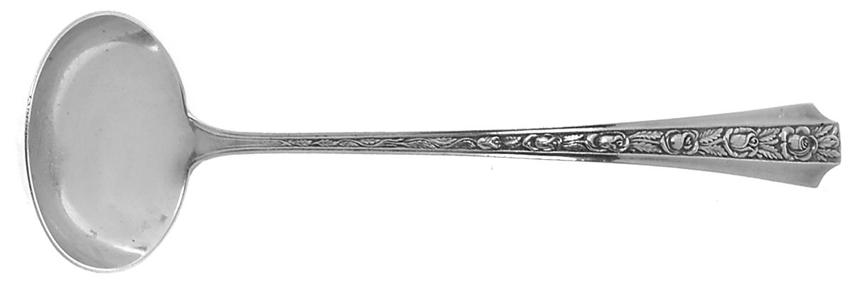 Talisman Rose (Sterling, 1948) Solid Piece Cream Ladle by Frank Whiting-1