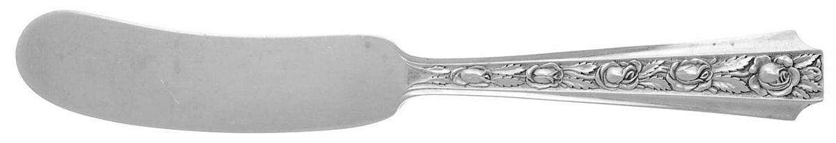 Talisman Rose (Sterling, 1948) Flat Handle Butter Spreader by Frank Whiting-1