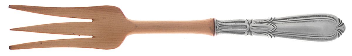Troubadour (Sterling, 1950-1932) Salad Serving Fork with Wooden Prongs by Frank Whiting-1