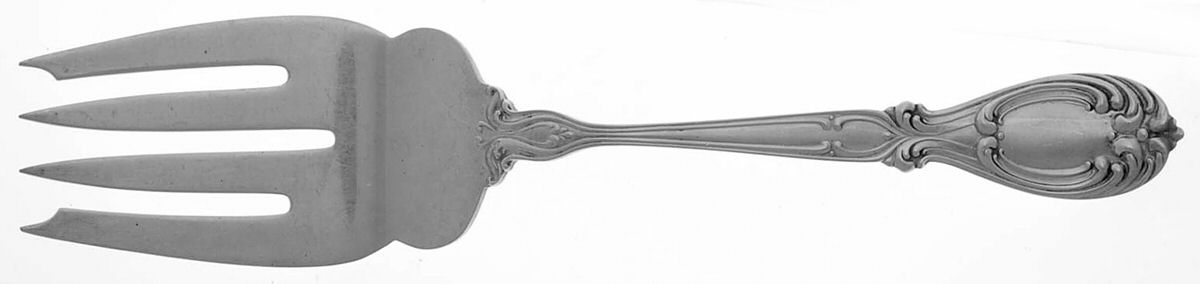 Victoria-Florence (Sterling, 1905) Small Solid Cold Meat Serving Fork by Frank Whiting-1