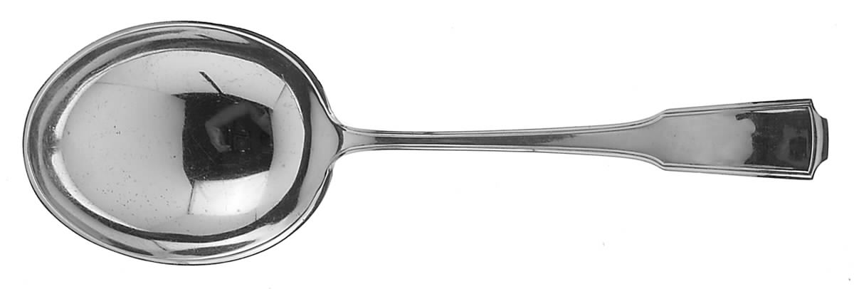 American Chippendale(Sterling, 1905) Solid Salad Serving Spoon by Frank Smith-1