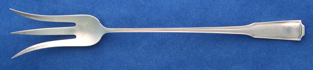 American Chippendale(Sterling, 1905) Large Lettuce Serving Fork by Frank Smith-1