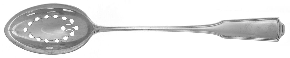 American Chippendale(Sterling, 1905) Pierced Bowl Short Handle Olive Spoon by Frank Smith-1