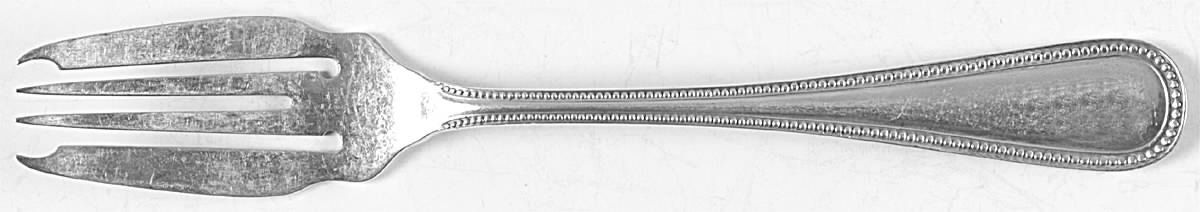 Bead (Sterling, 1917) Individual Solid Fish Fork by Frank Smith-1