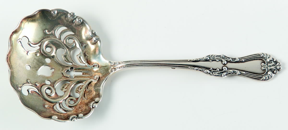 Countess (Sterling, 1928) Solid Bon Bon Spoon with Pierced Bowl by Frank Smith-1
