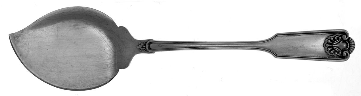 Fiddle Shell-Alden (Sterling, 1914, No Monos) Large Solid Jelly Server by Frank Smith-1
