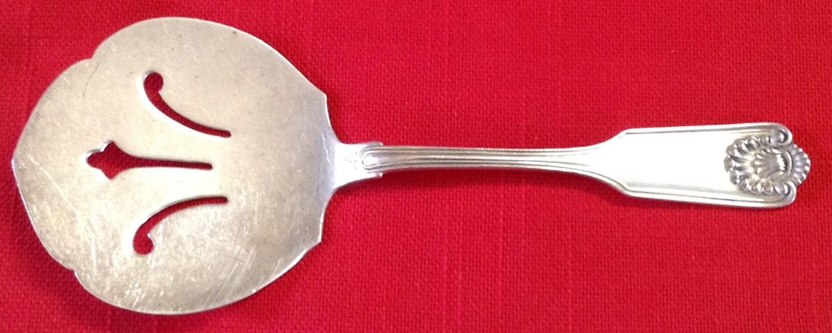 Fiddle Shell-Alden (Sterling, 1914, No Monos) Small Cucumber/Tomato Server by Frank Smith-1