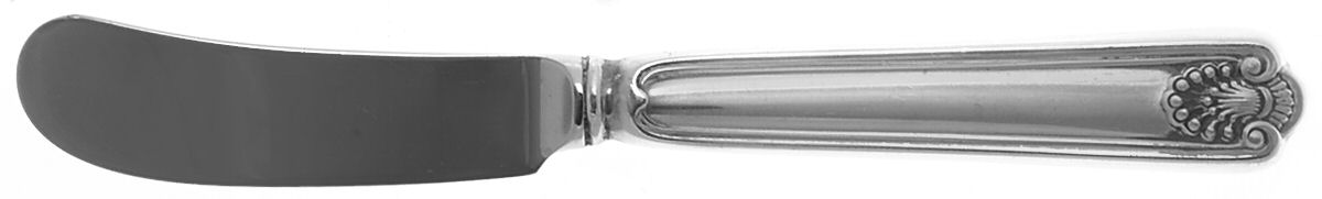 Fiddle Shell-Alden (Sterling, 1914, No Monos) Butter Spreader Hollow Hdl-Paddle/Stainless Blade by Frank Smith-1