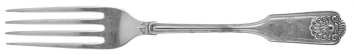 Fiddle Shell-Alden (Sterling, 1914, No Monos) Fork by Frank Smith-1