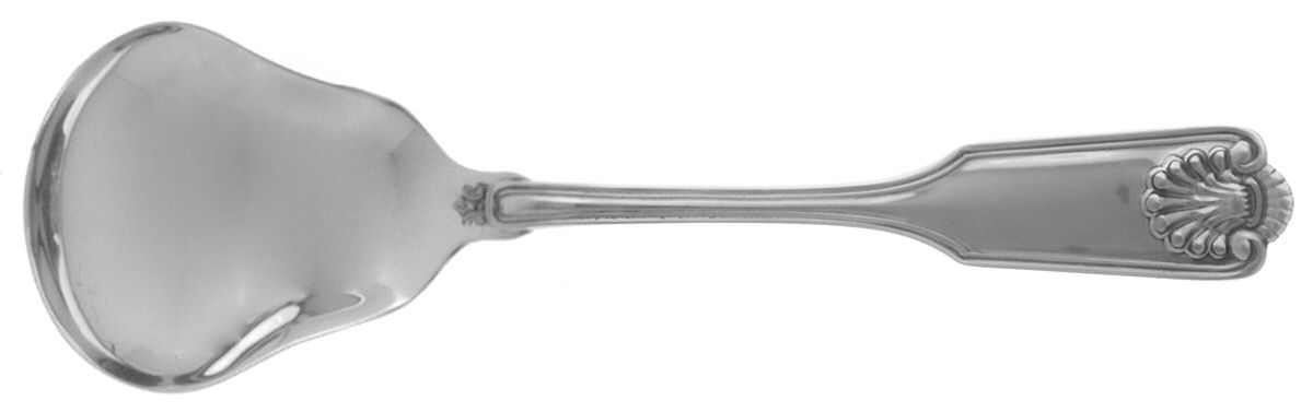 Fiddle Shell-Alden (Sterling, 1914, No Monos) Sugar Spoon by Frank Smith-1
