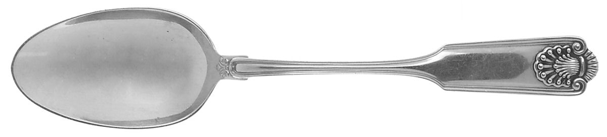 Fiddle Shell-Alden (Sterling, 1914, No Monos) Tablespoon (Serving Spoon) by Frank Smith-1