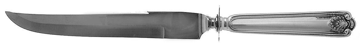 Fiddle Shell-Alden (Sterling, 1914, No Monos) Small Steak Carving Knife with Stainless Blade by Frank Smith-1
