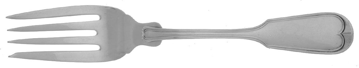 Fiddle Thread (Sterling, 1902, No Monos) Individual Salad Fork by Frank Smith-1