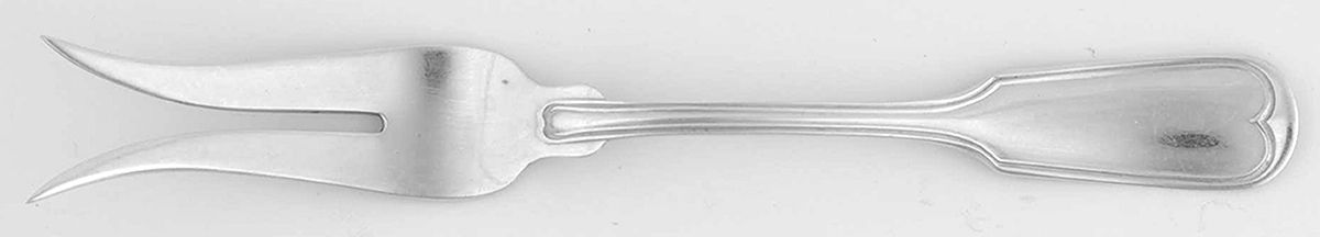 Fiddle Thread (Sterling, 1902, No Monos) Lemon Fork, 2 Tine by Frank Smith-1