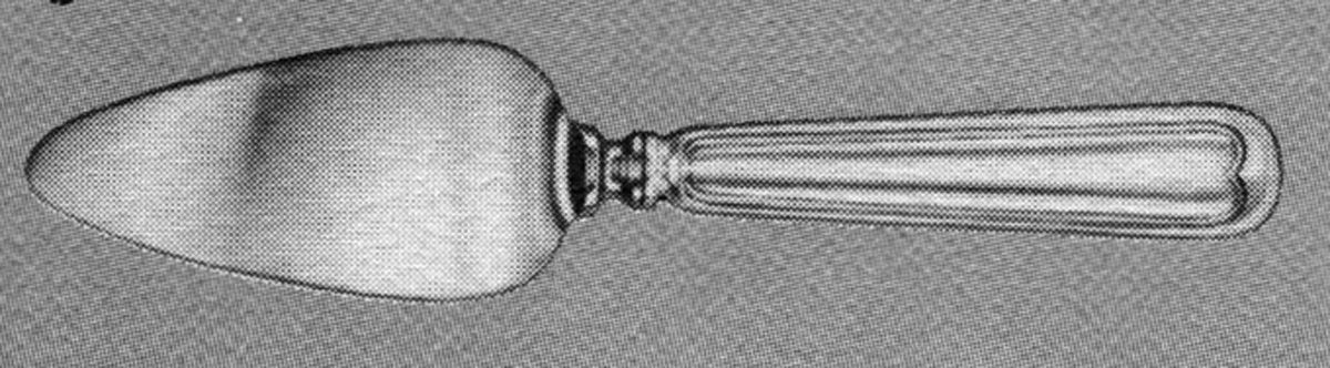 Fiddle Thread (Sterling, 1902, No Monos) Cheese Knife with Stainless Blade by Frank Smith-1