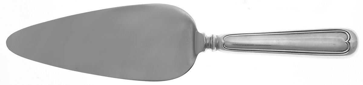 Fiddle Thread (Sterling, 1902, No Monos) Pie Server with Stainless Blade by Frank Smith-1