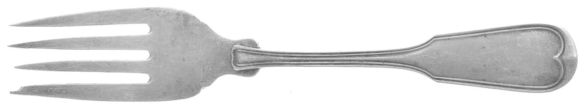 Fiddle Thread (Sterling, 1902, No Monos) Individual Salad Fork by Frank Smith-1