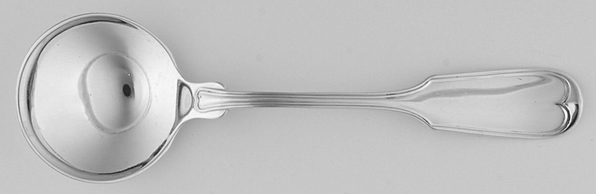 Fiddle Thread (Sterling, 1902, No Monos) Round Bowl Soup Spoon (Bouillon) by Frank Smith-1