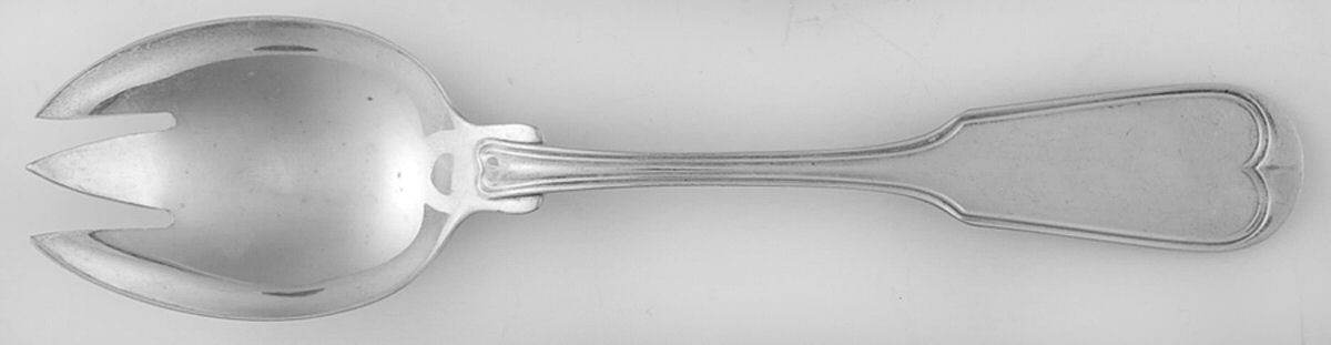 Fiddle Thread (Sterling, 1902, No Monos) Ice Cream Fork CM by Frank Smith-1