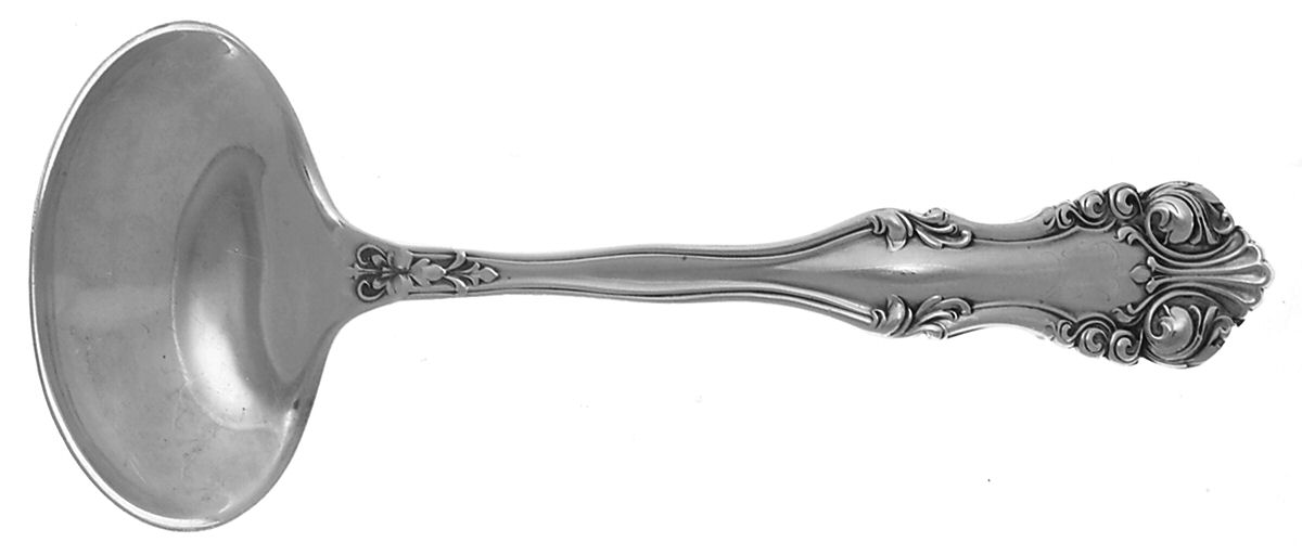 George VI (Sterling, 1912) Ladle-Cream/Solid Piece-Small by Frank Smith-1