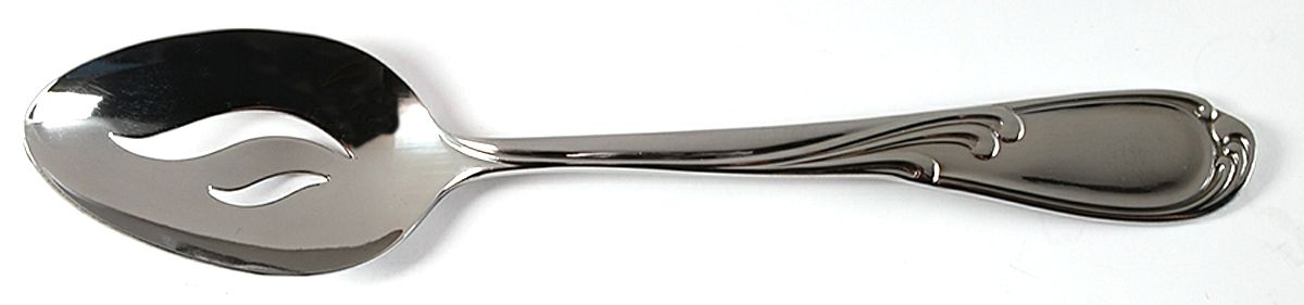 Lauren (Stainless) Pierced Tablespoon (Serving Spoon) by F B Rogers-1