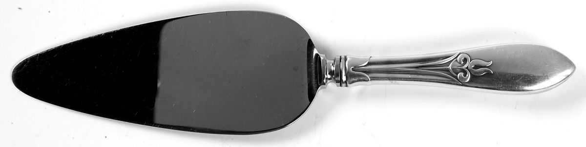 Tulipan (Sterling, 1933) Pie Server with Stainless Blade by Frank Smith-1