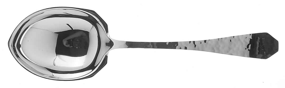 V. Kraft (Sterling, 1921) Vegetable Serving Spoon (Solid) by Frank Smith-1