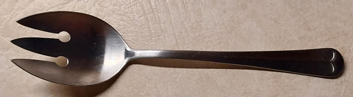 Wellesley (Stainless) Serving Medium, Solid Cold Meat Fork by F B Rogers-1
