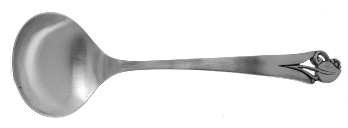 Woodlily (Sterling, 1945, Satin) Solid Gravy Ladle by Frank Smith-1