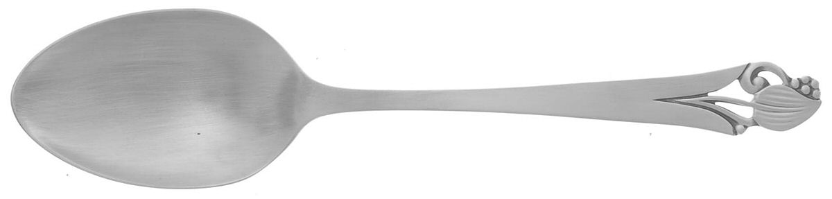 Woodlily (Sterling, 1945, Satin) Tablespoon (Serving Spoon) by Frank Smith-1